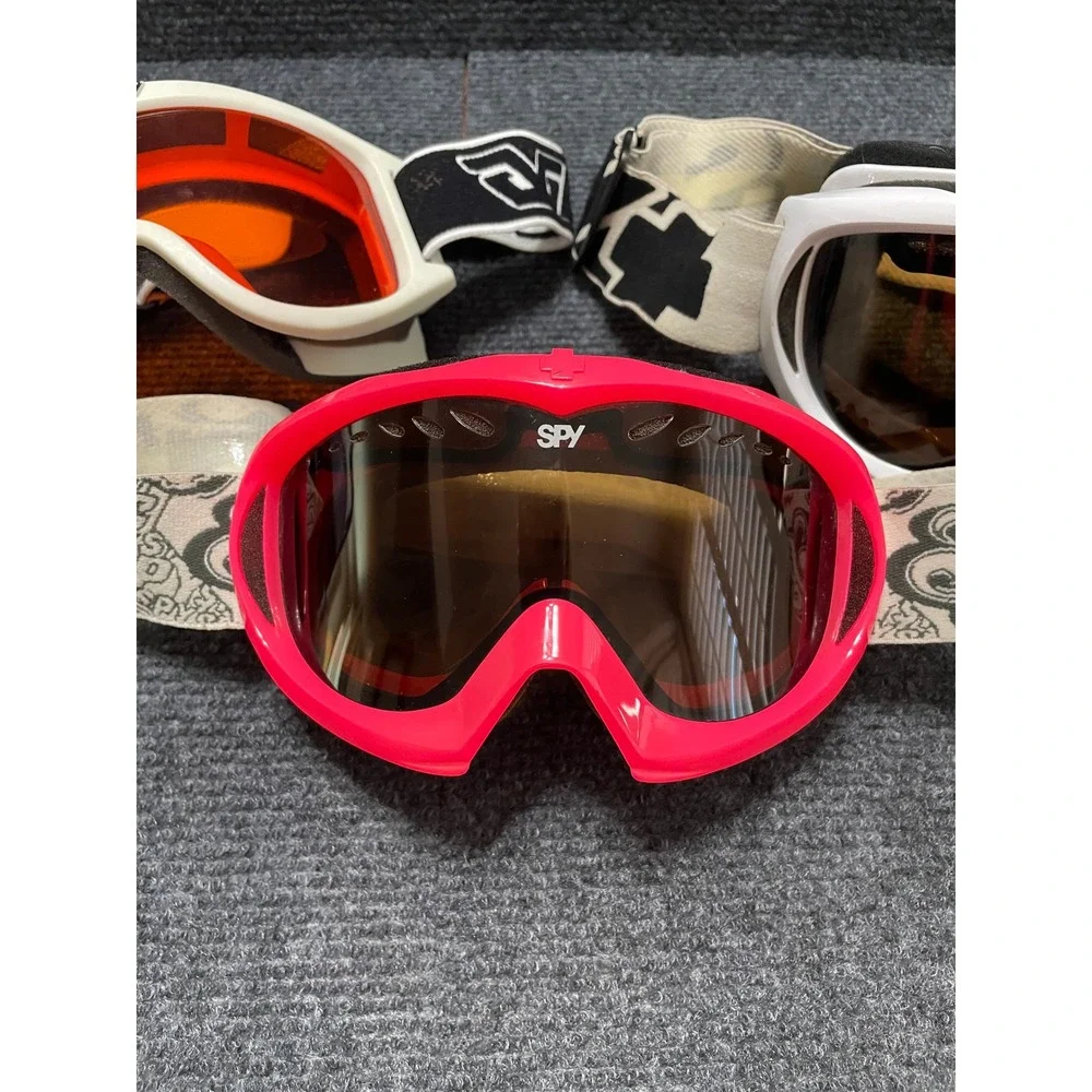 Spy Optic Gordini Snow Goggles Bundle 3 Pairs Ski Snowboard Pink White Unisex